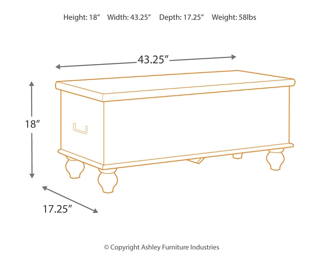 Fossil Ridge Storage Bench - Premier Furniture & Mattress