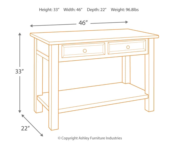 Tyler Creek Sofa Table - Premier Furniture & Mattress