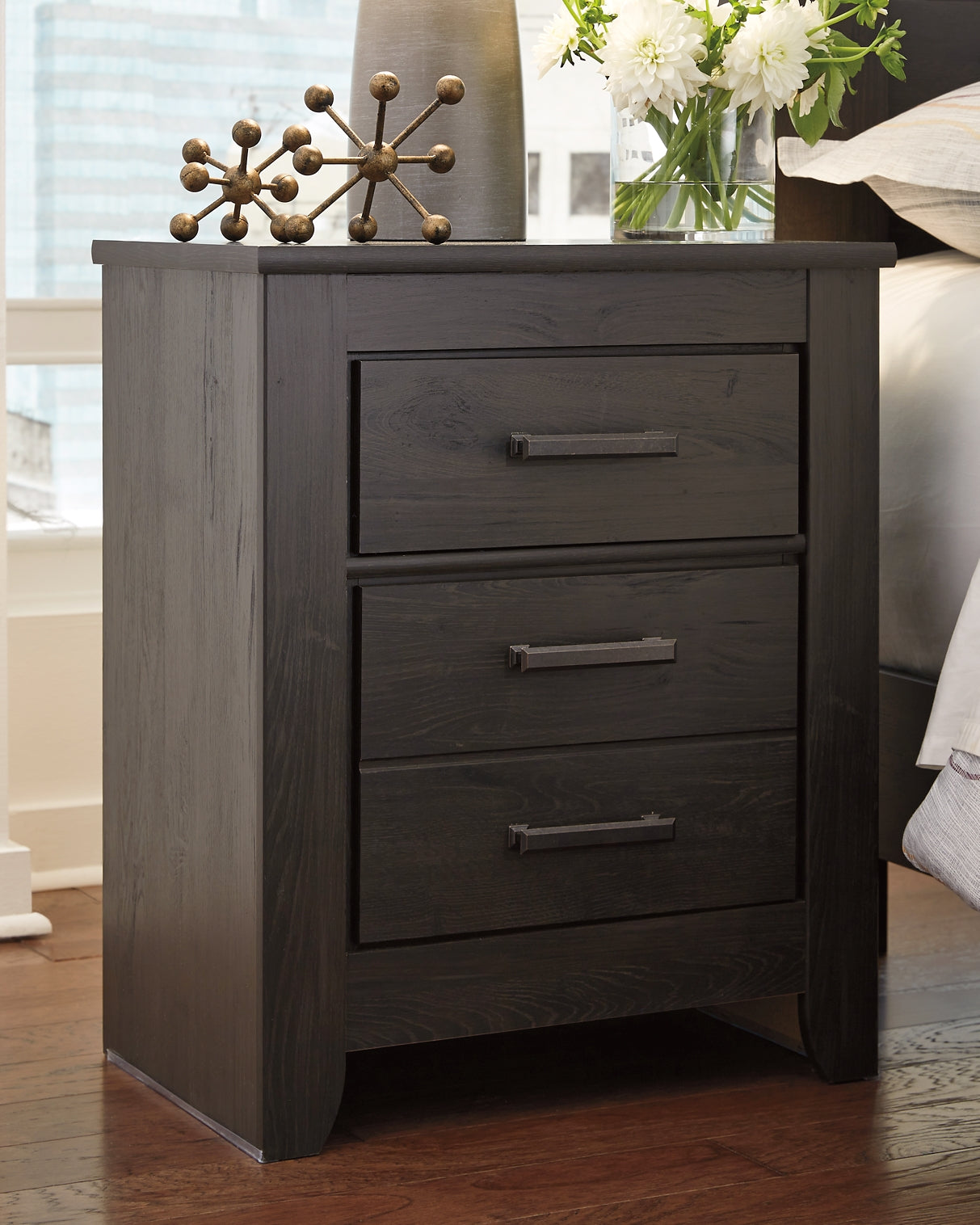 Brinxton Two Drawer Night Stand - Premier Furniture & Mattress