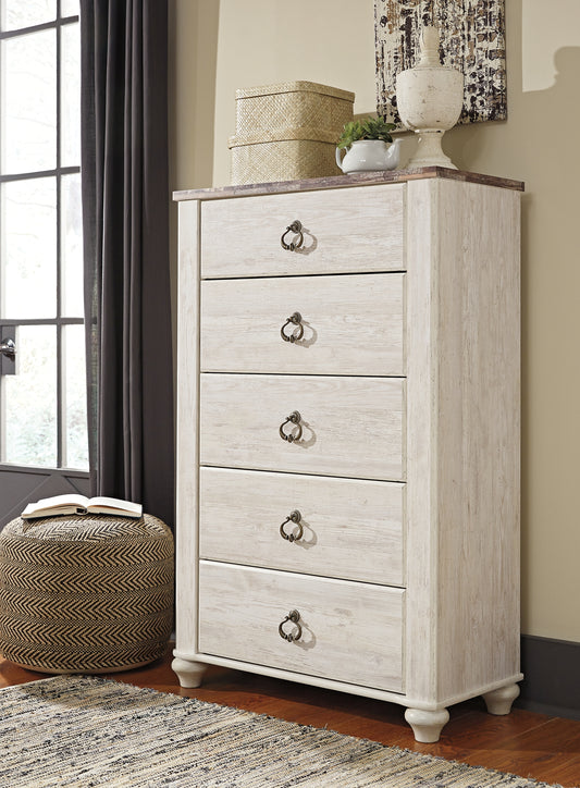 Willowton Five Drawer Chest - Premier Furniture & Mattress