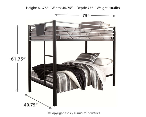 Dinsmore Twin/Twin Bunk Bed w/Ladder - Premier Furniture & Mattress
