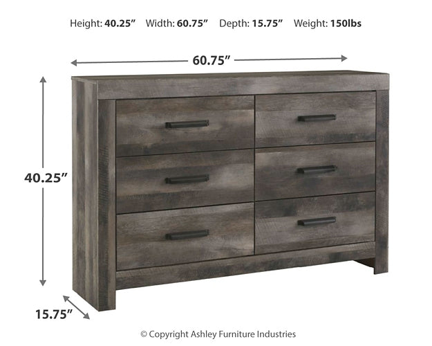 Wynnlow Six Drawer Dresser - Premier Furniture & Mattress