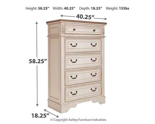 Realyn Five Drawer Chest - Premier Furniture & Mattress