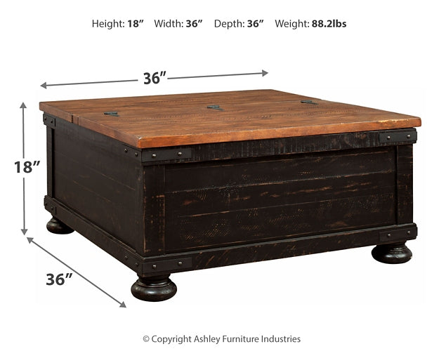 Valebeck Lift Top Cocktail Table - Premier Furniture & Mattress