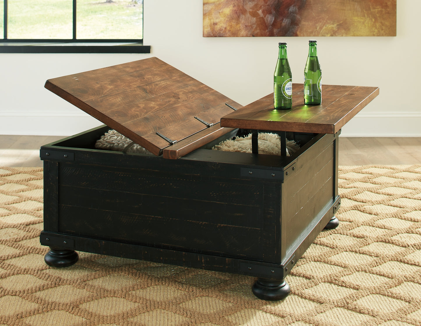 Valebeck Lift Top Cocktail Table - Premier Furniture & Mattress