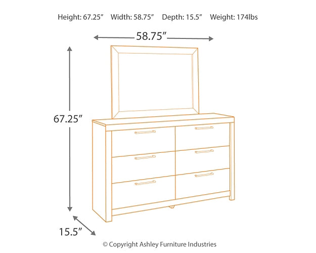 Derekson Dresser and Mirror - Premier Furniture & Mattress