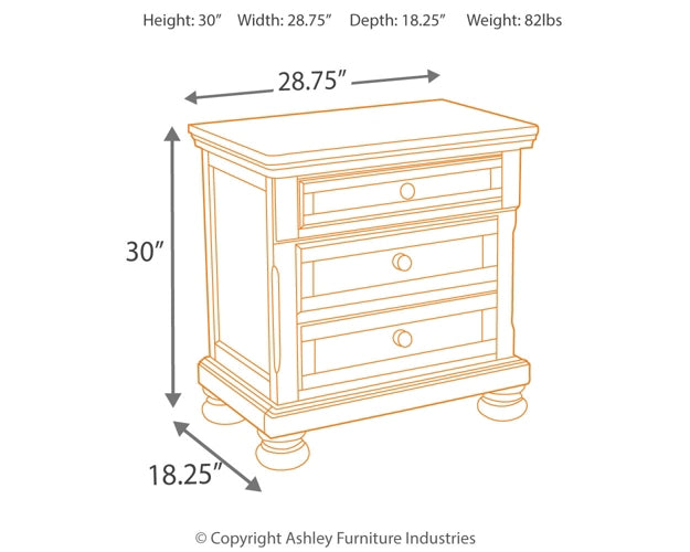 Robbinsdale Two Drawer Night Stand - Premier Furniture & Mattress