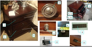 Robbinsdale Two Drawer Night Stand - Premier Furniture & Mattress
