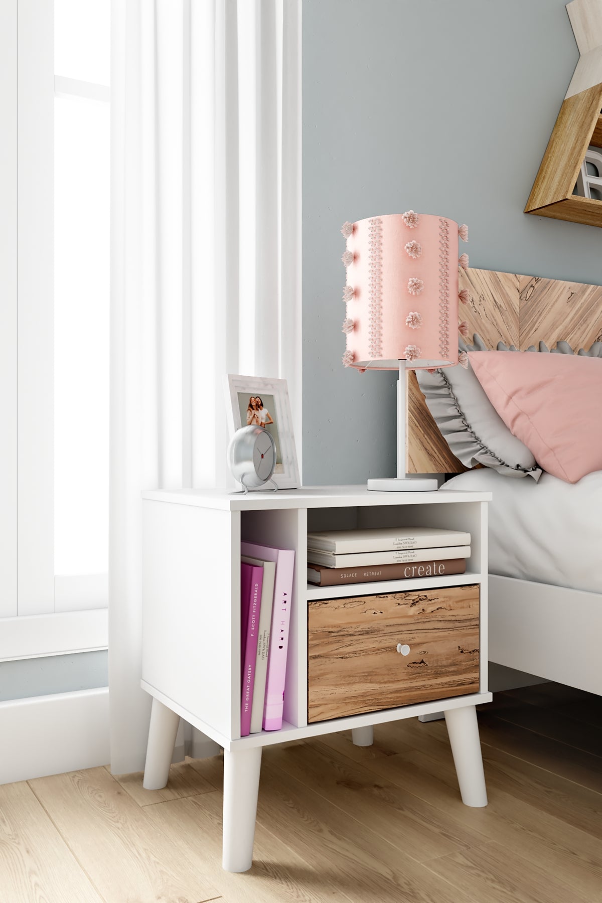 Piperton One Drawer Night Stand - Premier Furniture & Mattress