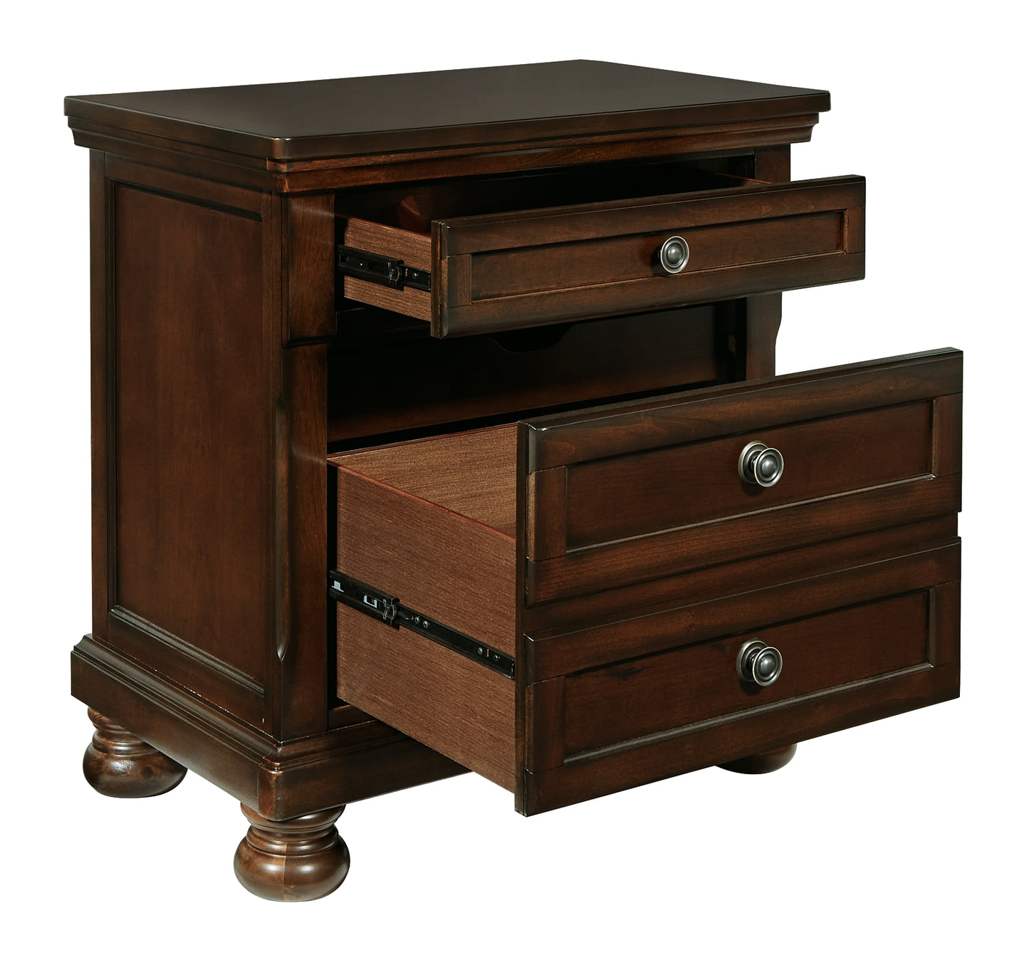 Robbinsdale Two Drawer Night Stand - Premier Furniture & Mattress