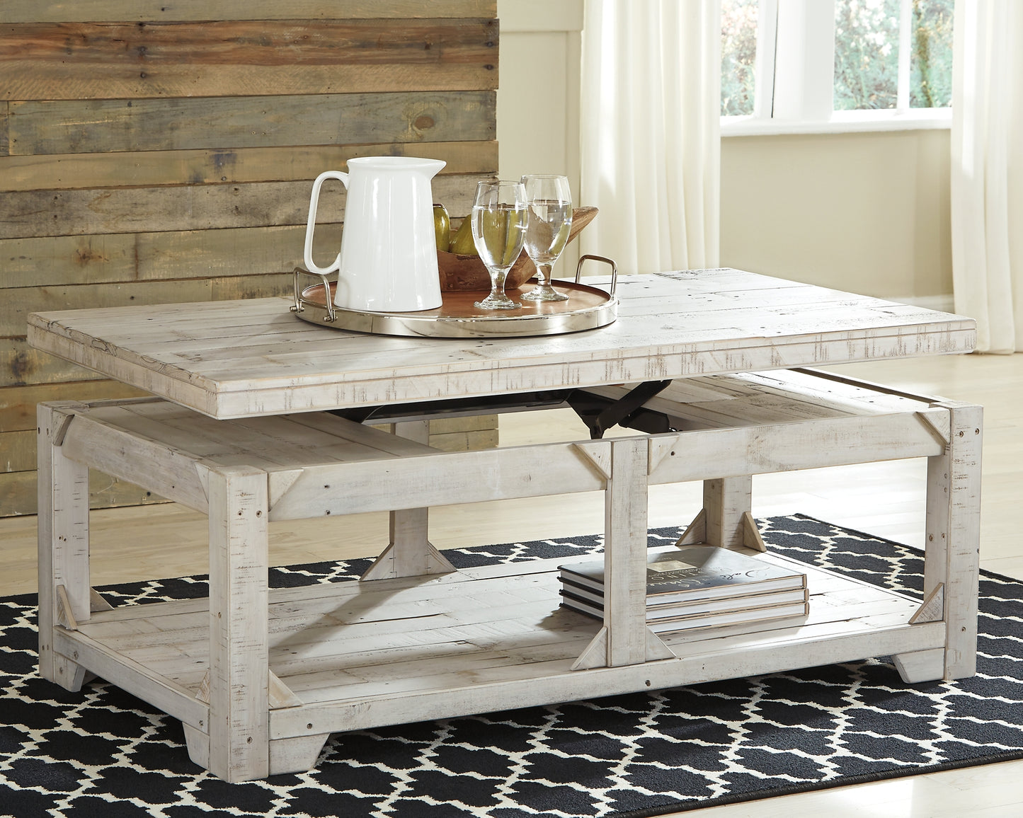 Fregine Lift Top Cocktail Table - Premier Furniture & Mattress