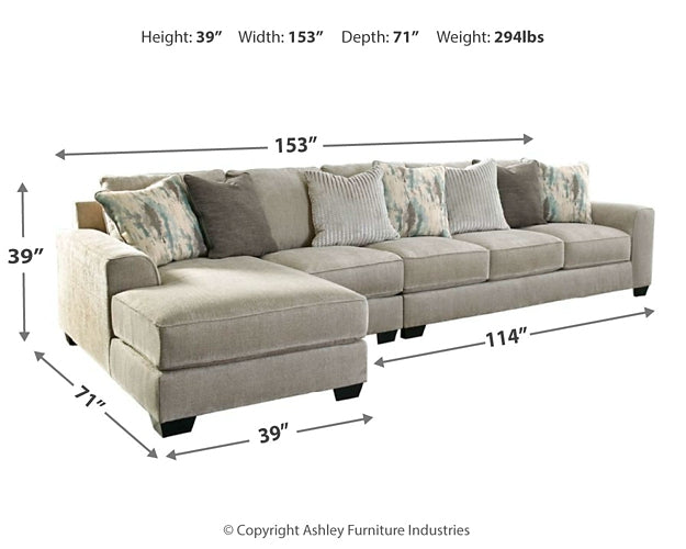 Ardsley 3-Piece Sectional with Chaise - Premier Furniture & Mattress