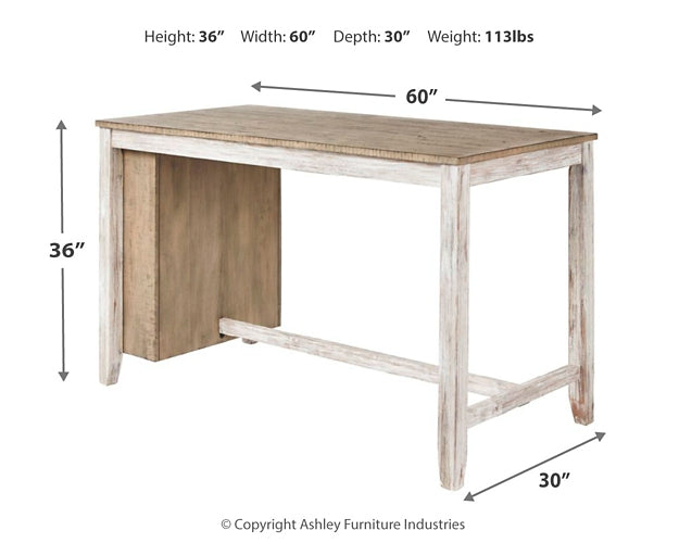 Skempton RECT Counter Table w/Storage - Premier Furniture & Mattress