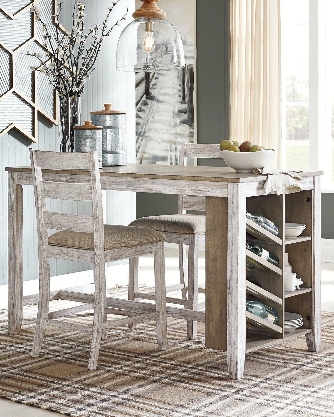 Skempton RECT Counter Table w/Storage - Premier Furniture & Mattress