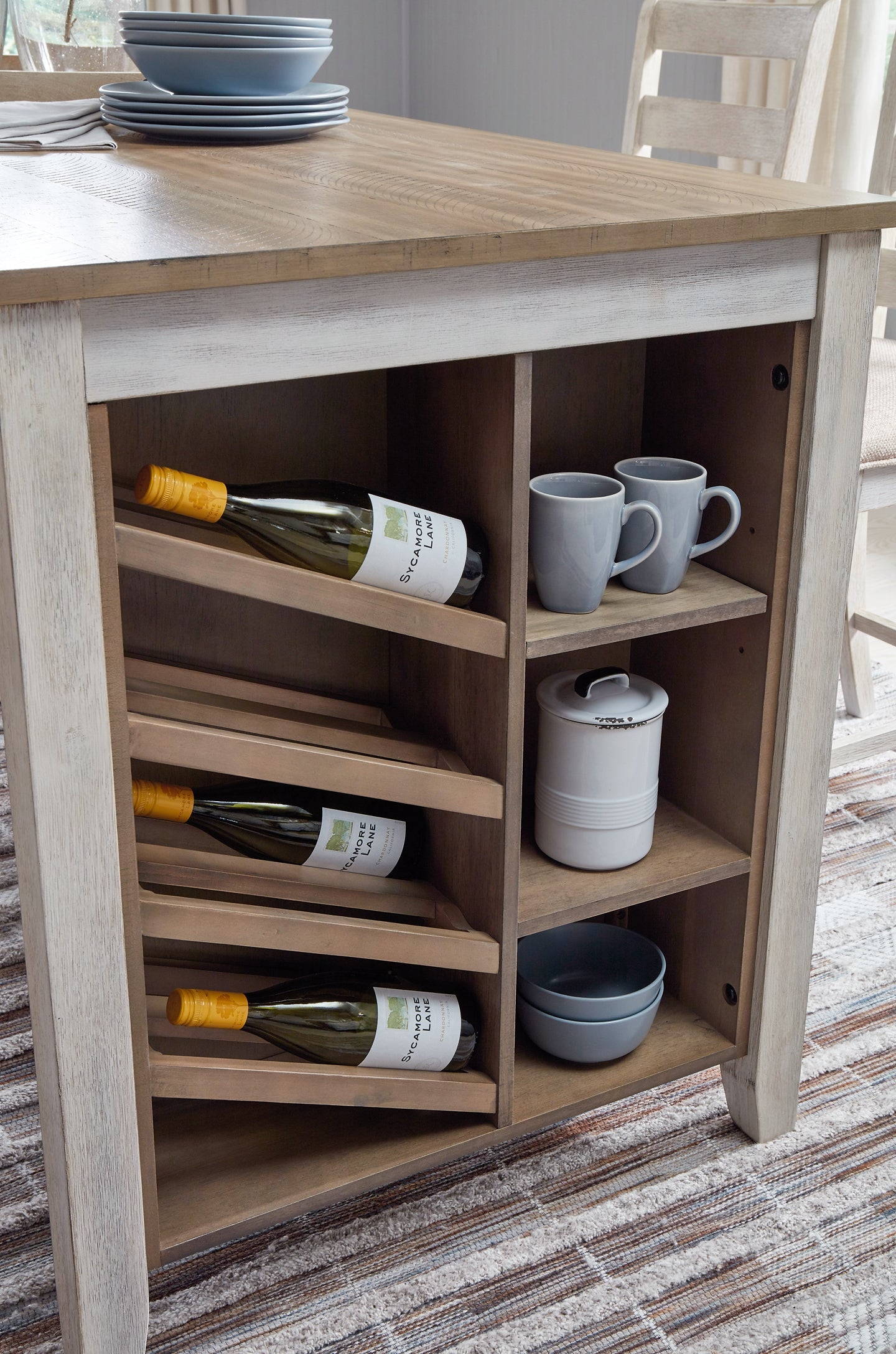 Skempton RECT Counter Table w/Storage - Premier Furniture & Mattress