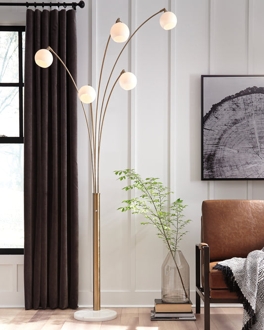 Taliya Metal Arc Lamp (1/CN) - Premier Furniture & Mattress