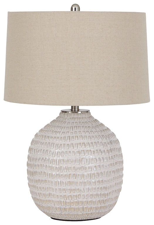 Jamon Ceramic Table Lamp (1/CN) - Premier Furniture & Mattress