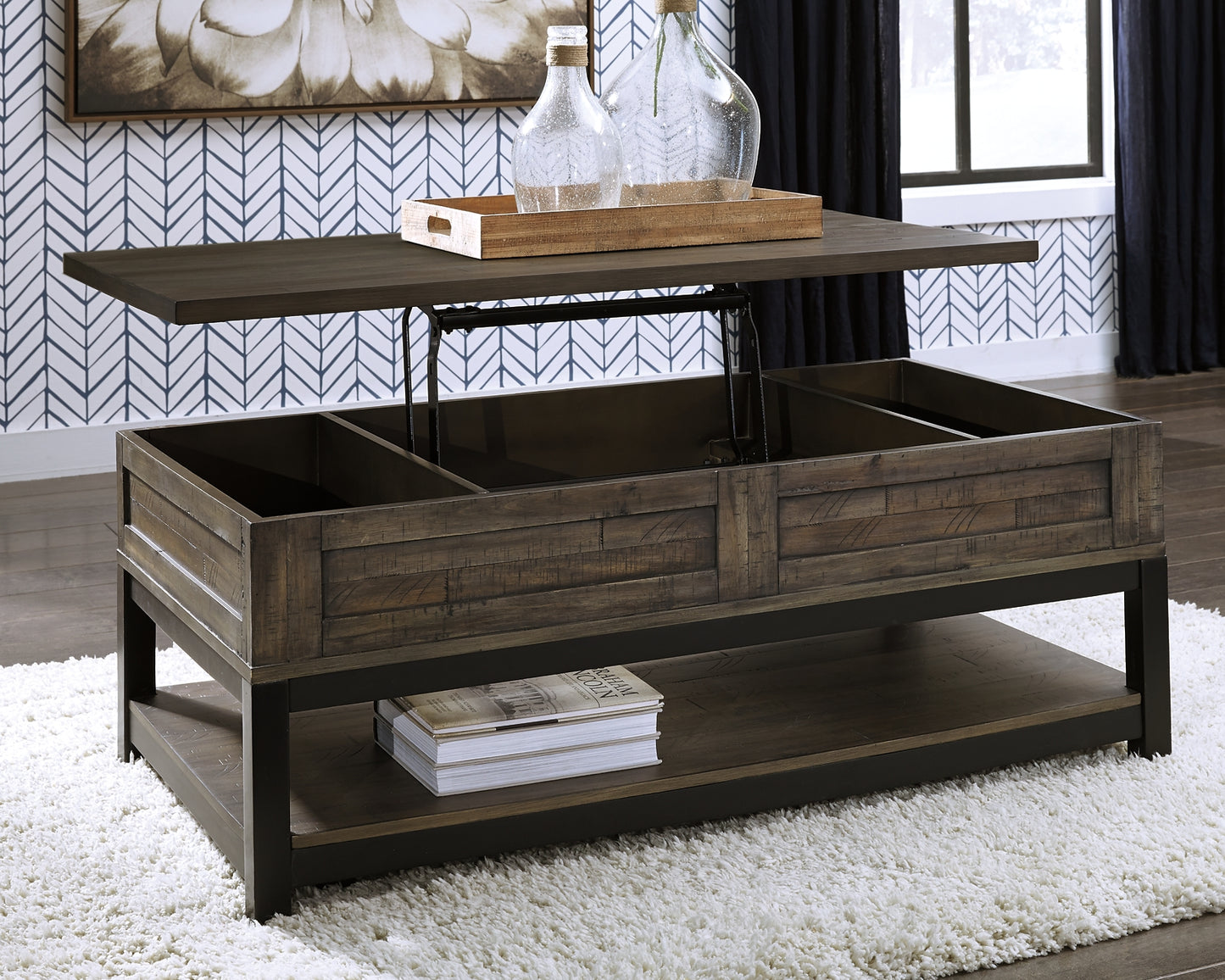 Johurst LIFT TOP COCKTAIL TABLE - Premier Furniture & Mattress