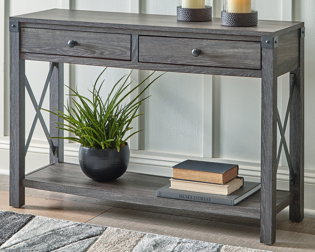 Freedan Console Sofa Table - Premier Furniture & Mattress