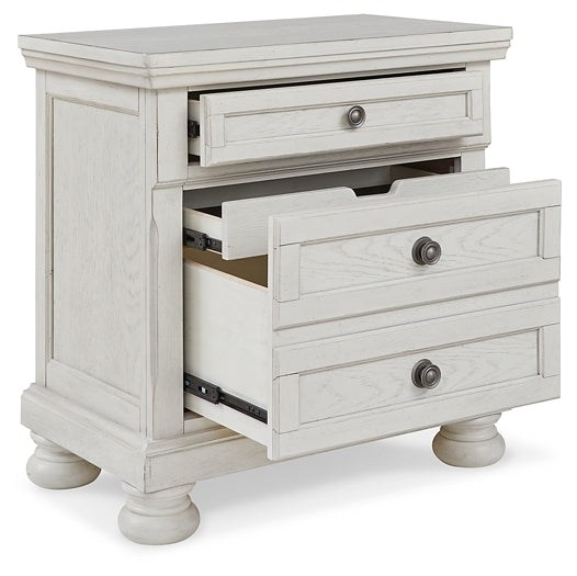 Robbinsdale Two Drawer Night Stand - Premier Furniture & Mattress