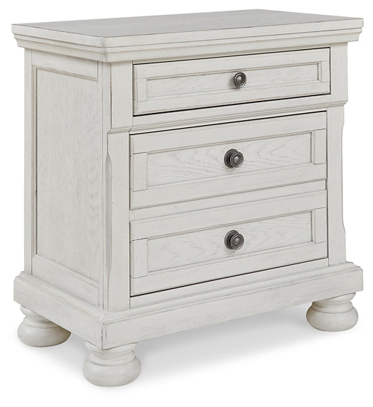 Robbinsdale Two Drawer Night Stand - Premier Furniture & Mattress
