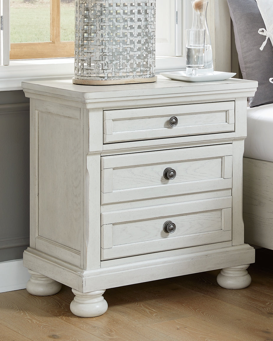 Robbinsdale Two Drawer Night Stand - Premier Furniture & Mattress