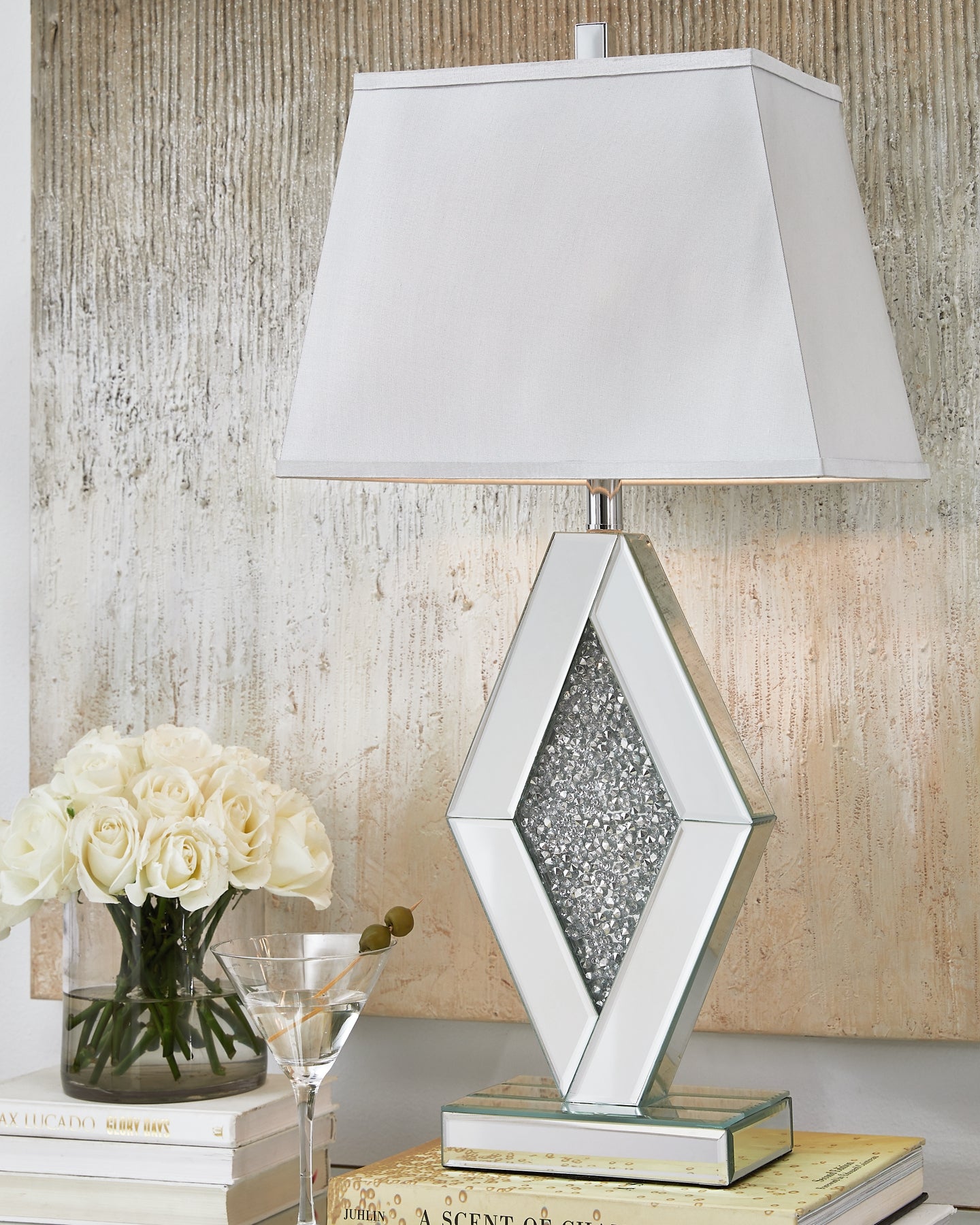 Prunella Mirror Table Lamp (1/CN) - Premier Furniture & Mattress