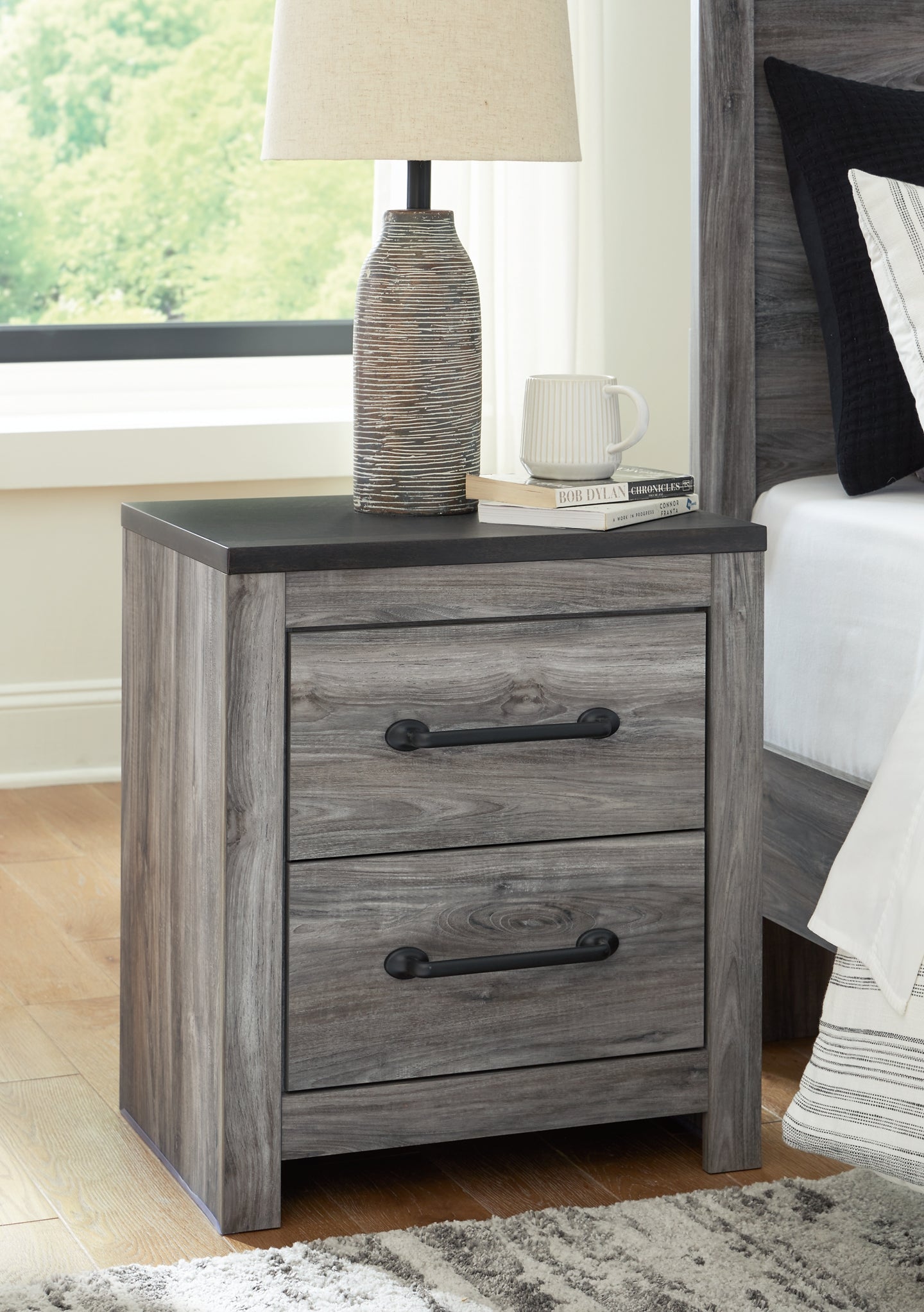 Bronyan Two Drawer Night Stand - Premier Furniture & Mattress