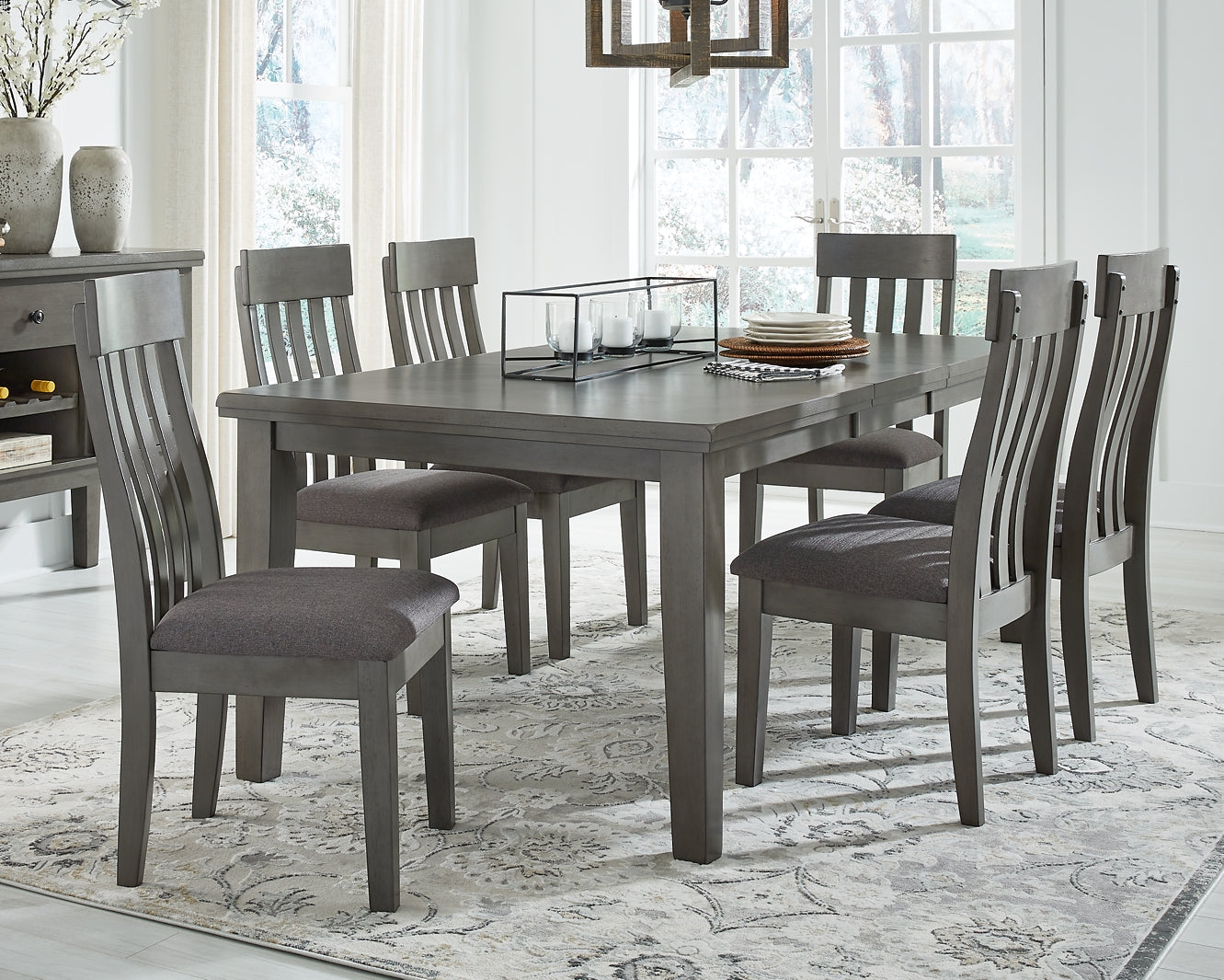 Hallanden Dining Table and 6 Chairs - Premier Furniture & Mattress
