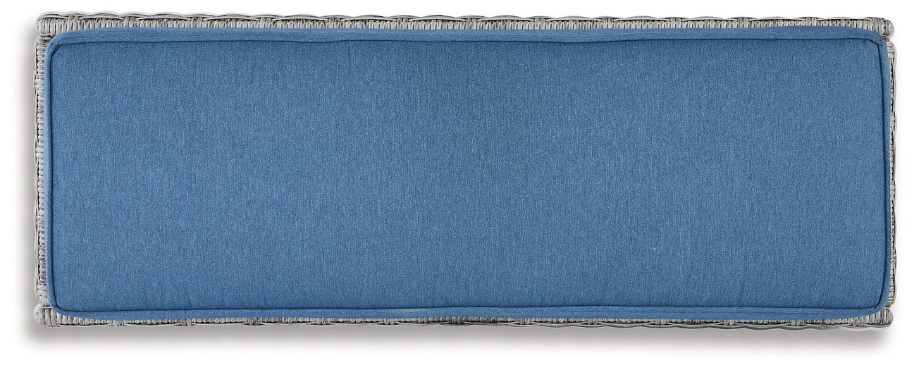 Naples Beach Bench with Cushion - Premier Furniture & Mattress