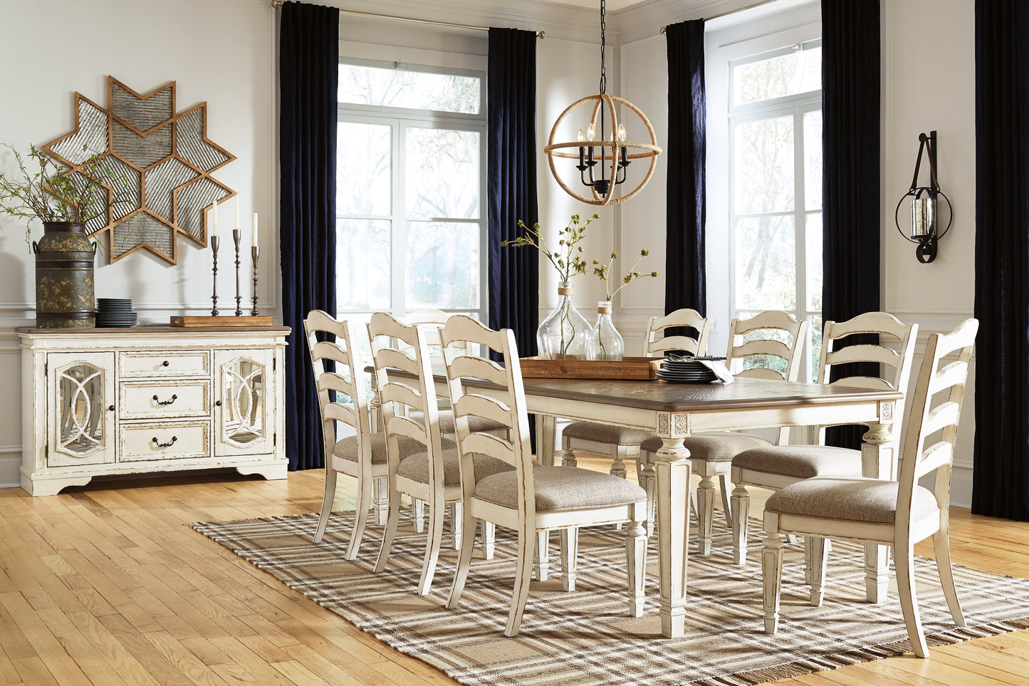 Realyn Dining Table and 8 Chairs - Premier Furniture & Mattress
