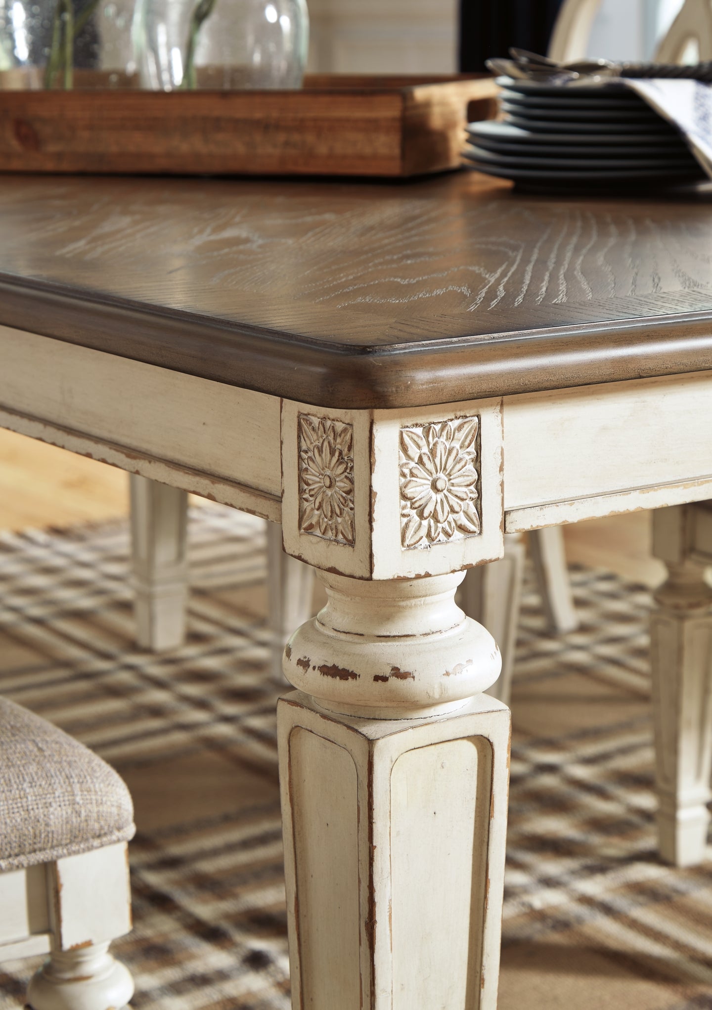 Realyn Dining Table and 8 Chairs - Premier Furniture & Mattress