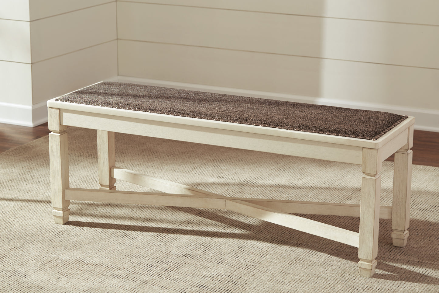 Bolanburg Dining Table and 2 Chairs and 2 Benches - Premier Furniture & Mattress