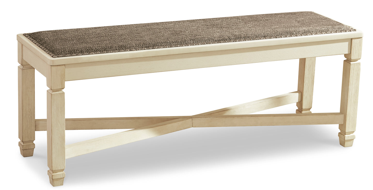 Bolanburg Dining Table and 2 Chairs and 2 Benches - Premier Furniture & Mattress
