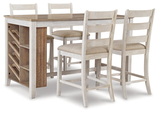 Skempton Counter Height Dining Table and 4 Barstools - Premier Furniture & Mattress