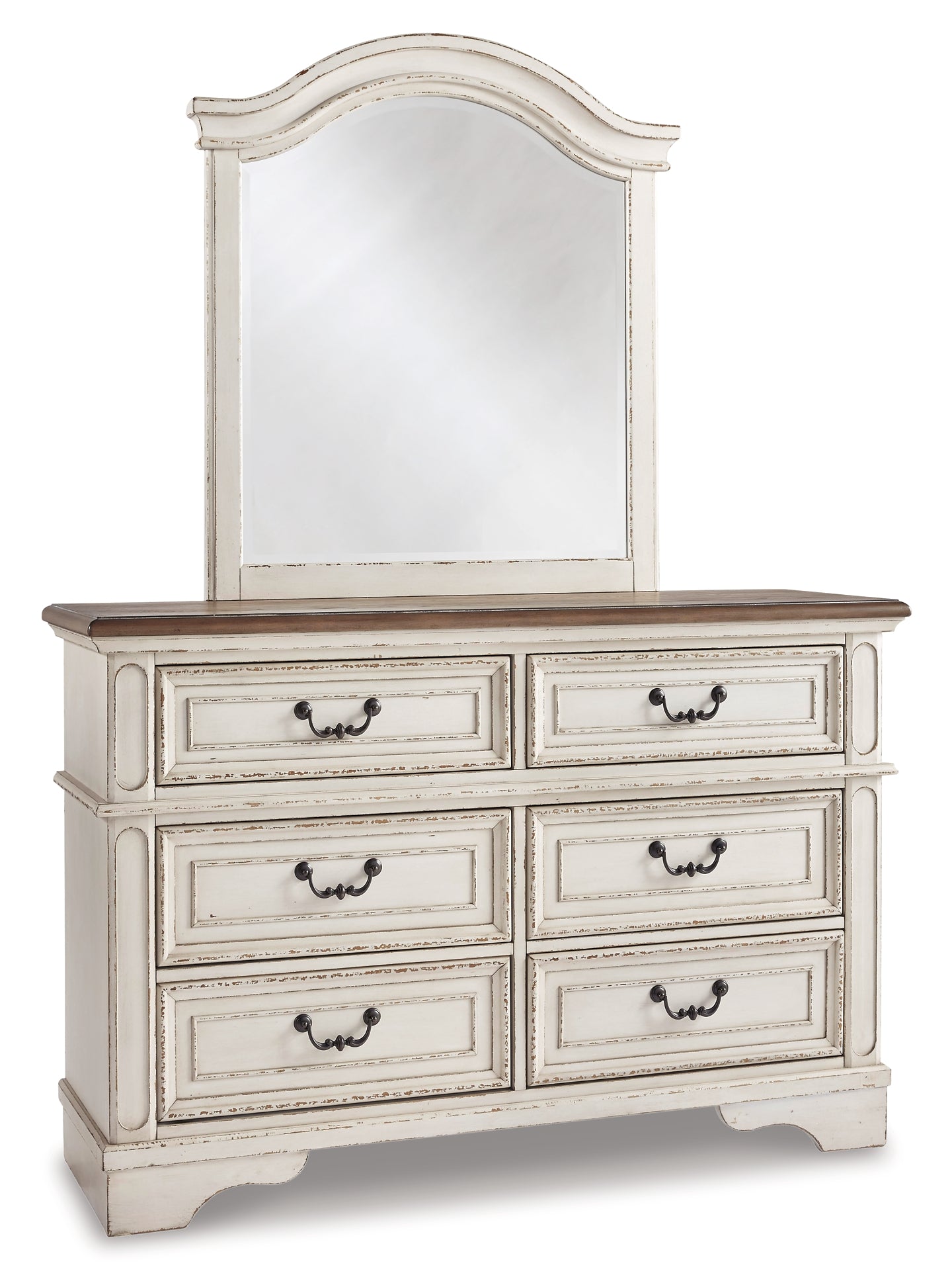 Realyn Twin Panel Bed with Mirrored Dresser and Chest - Premier Furniture & Mattress
