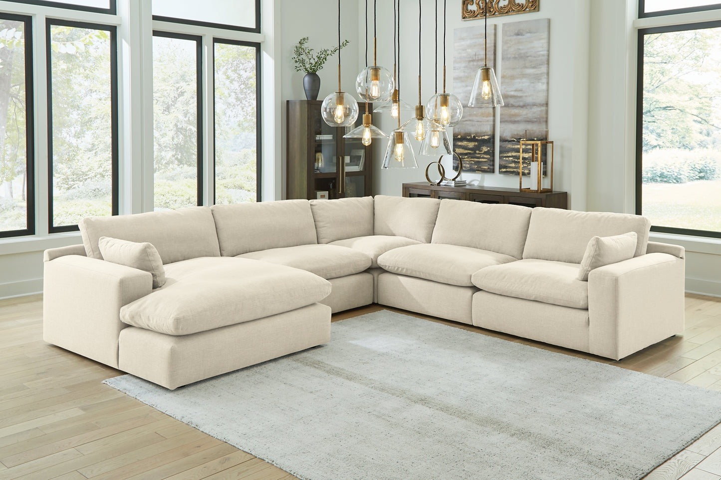 Elyza 5-Piece Sectional with Chaise - Premier Furniture & Mattress