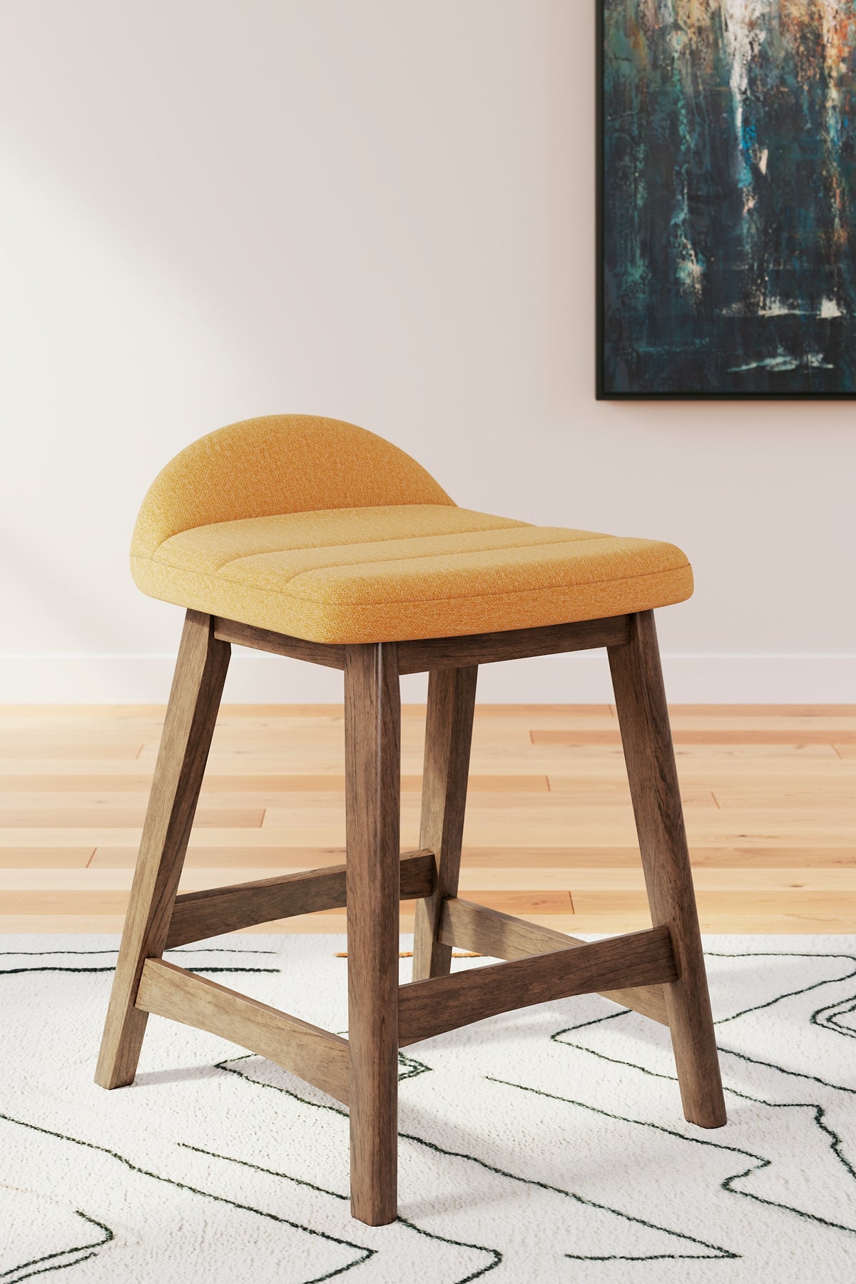 Lyncott Upholstered Barstool (2/CN) - Premier Furniture & Mattress