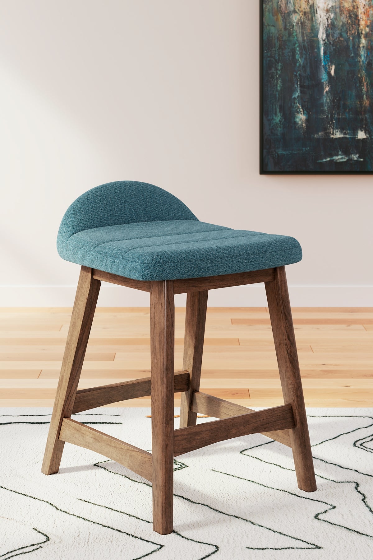 Lyncott Upholstered Barstool (2/CN) - Premier Furniture & Mattress