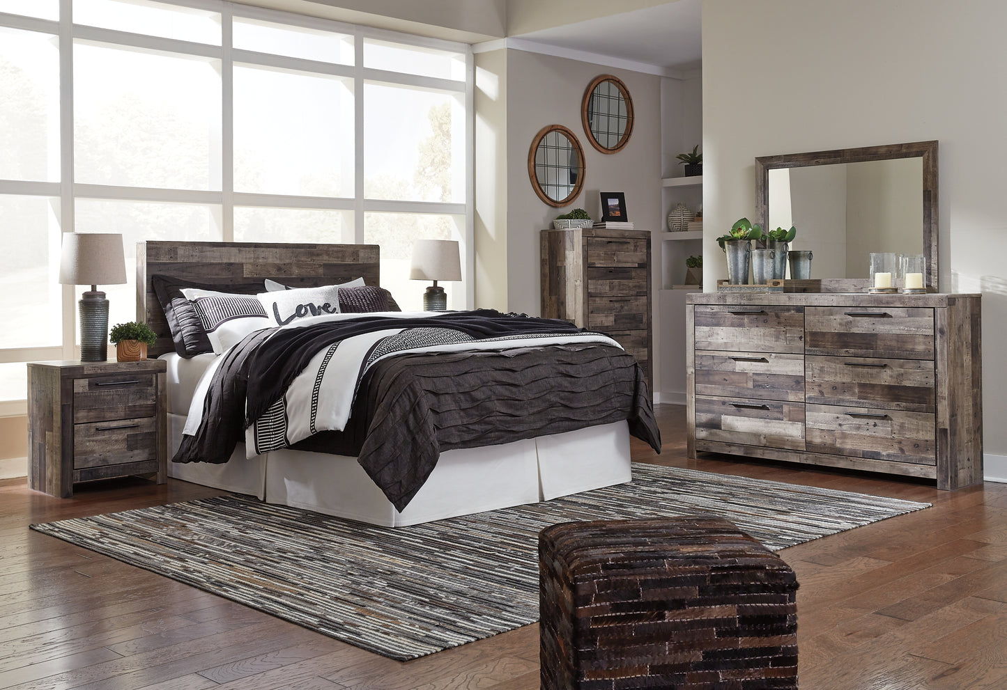 Derekson Two Drawer Night Stand - Premier Furniture & Mattress