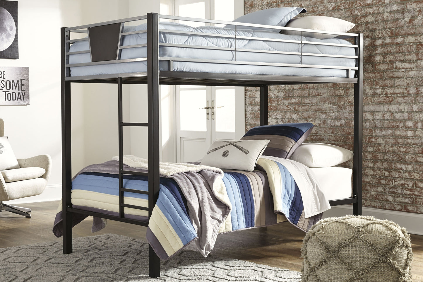 Dinsmore Twin/Twin Bunk Bed w/Ladder - Premier Furniture & Mattress