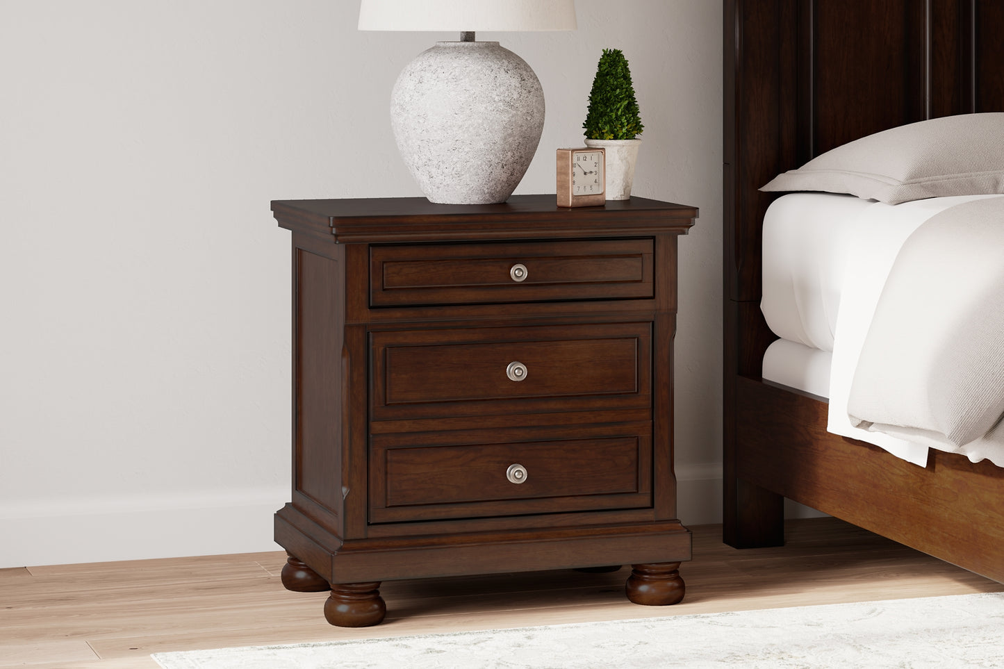 Robbinsdale Two Drawer Night Stand - Premier Furniture & Mattress