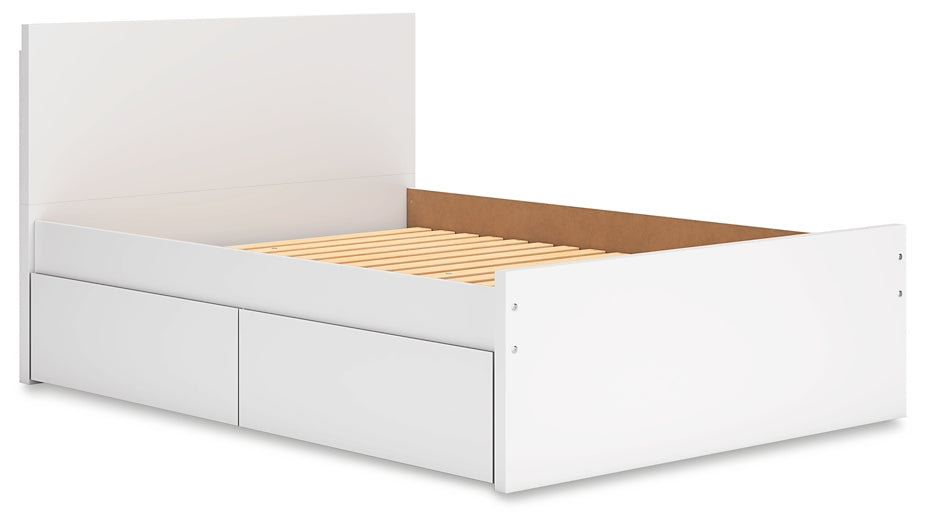 Onita Panel Platform Bed With 2 Side Storage