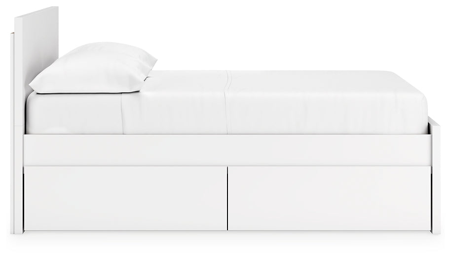 Onita Panel Platform Bed With 2 Side Storage