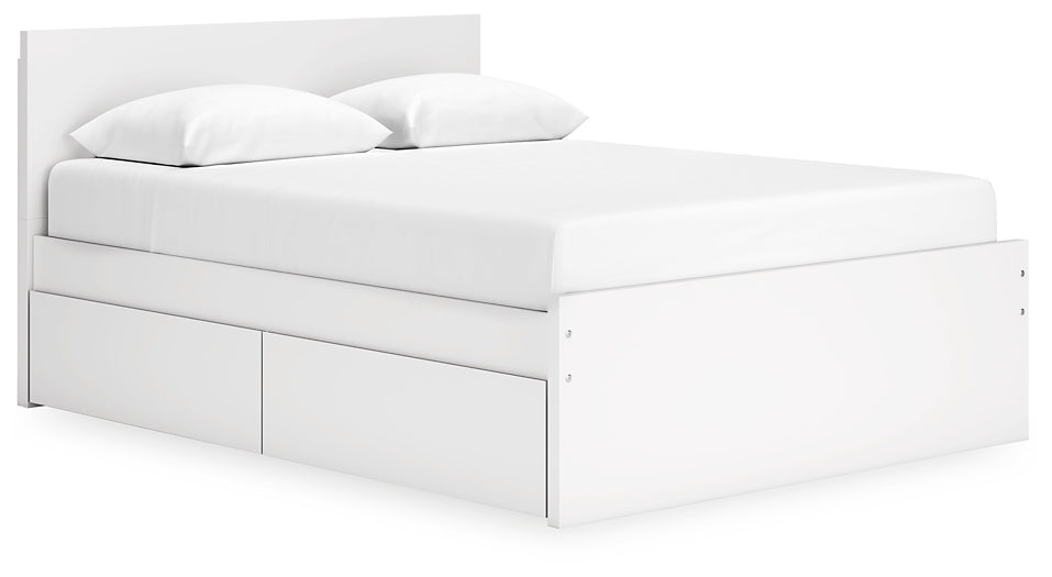 Onita Panel Platform Bed With 2 Side Storage