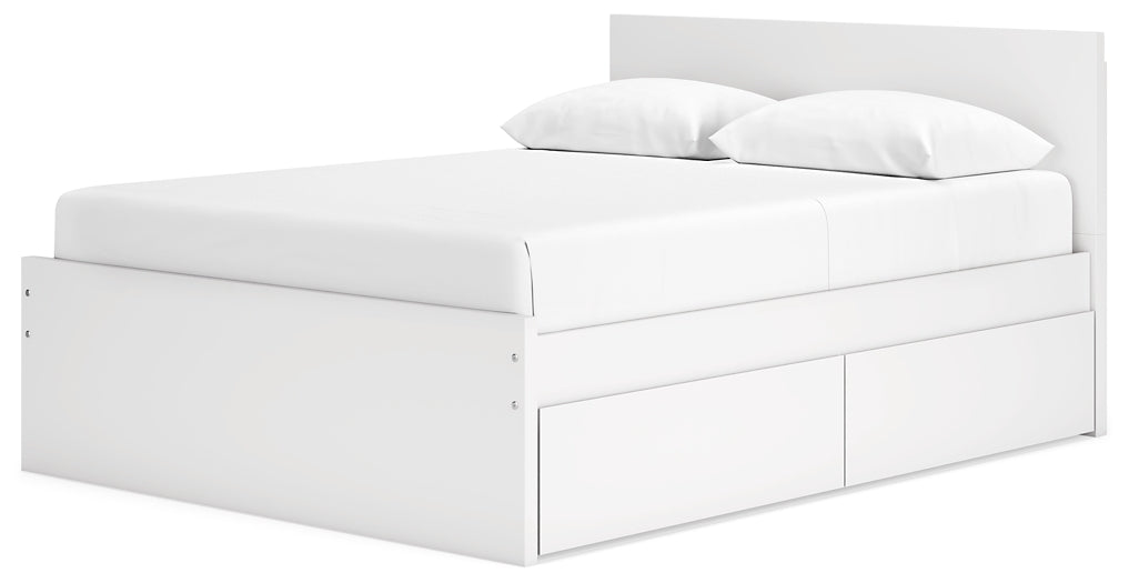 Onita Panel Platform Bed With 2 Side Storage