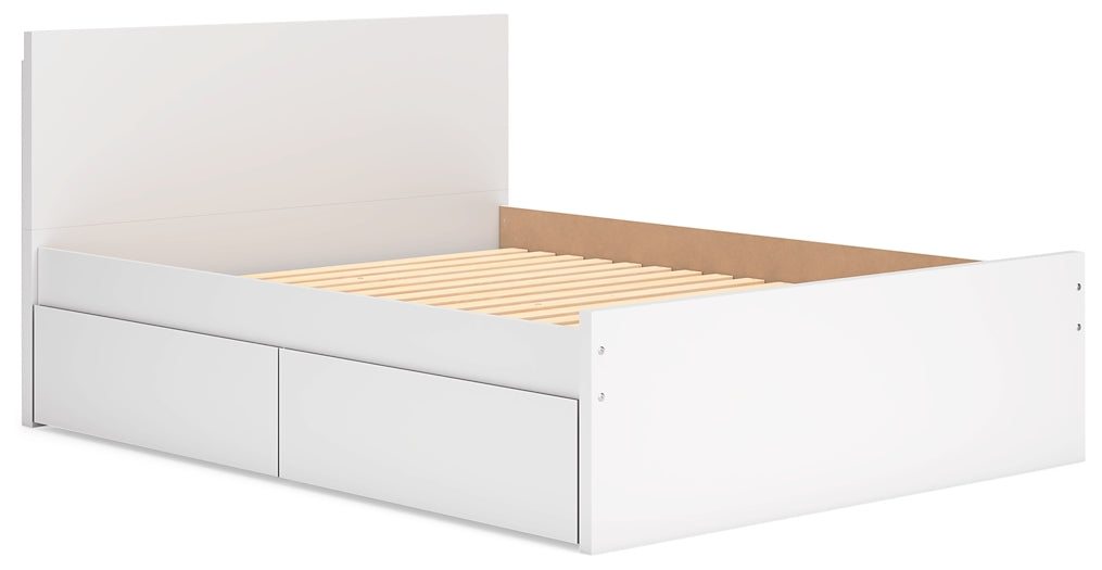 Onita Panel Platform Bed With 2 Side Storage