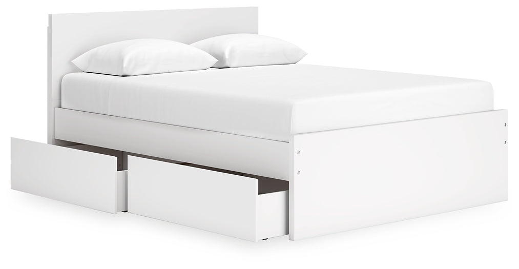 Onita Panel Platform Bed With 2 Side Storage