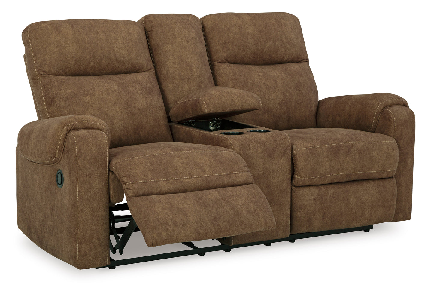 Edenwold DBL Rec Loveseat w/Console- Brindle Color