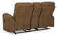 Edenwold DBL Rec Loveseat w/Console- Brindle Color